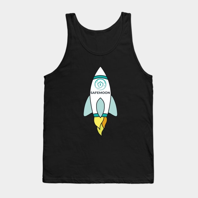 Safemoon To The Moon Rocket Tank Top by DiegoCarvalho